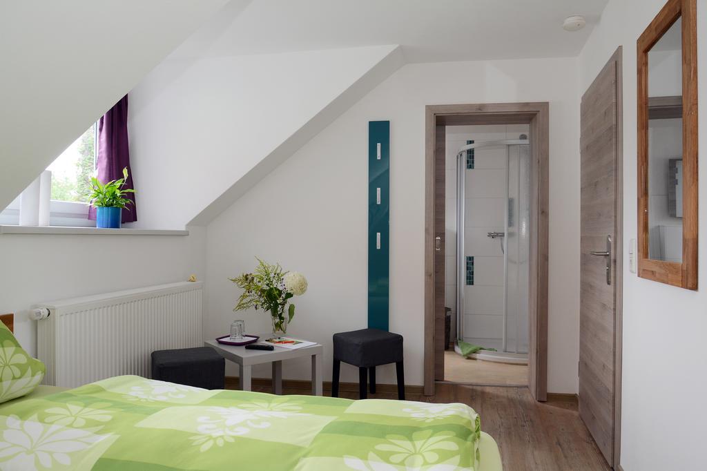Pension Zum Hirsch Göda Esterno foto